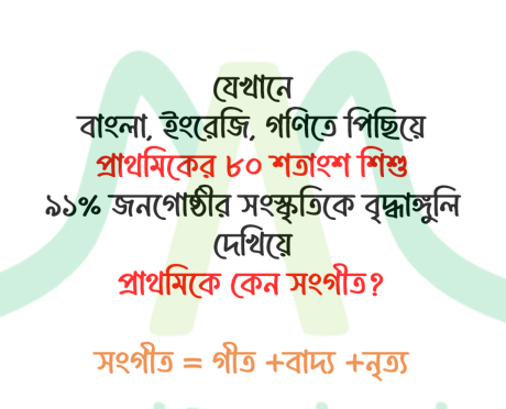 প্রাথমিকে কেন সংগীত?